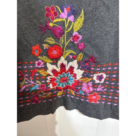 Joy Love Light L Embroidered Floral Tunic Dress - Picture 4 of 6